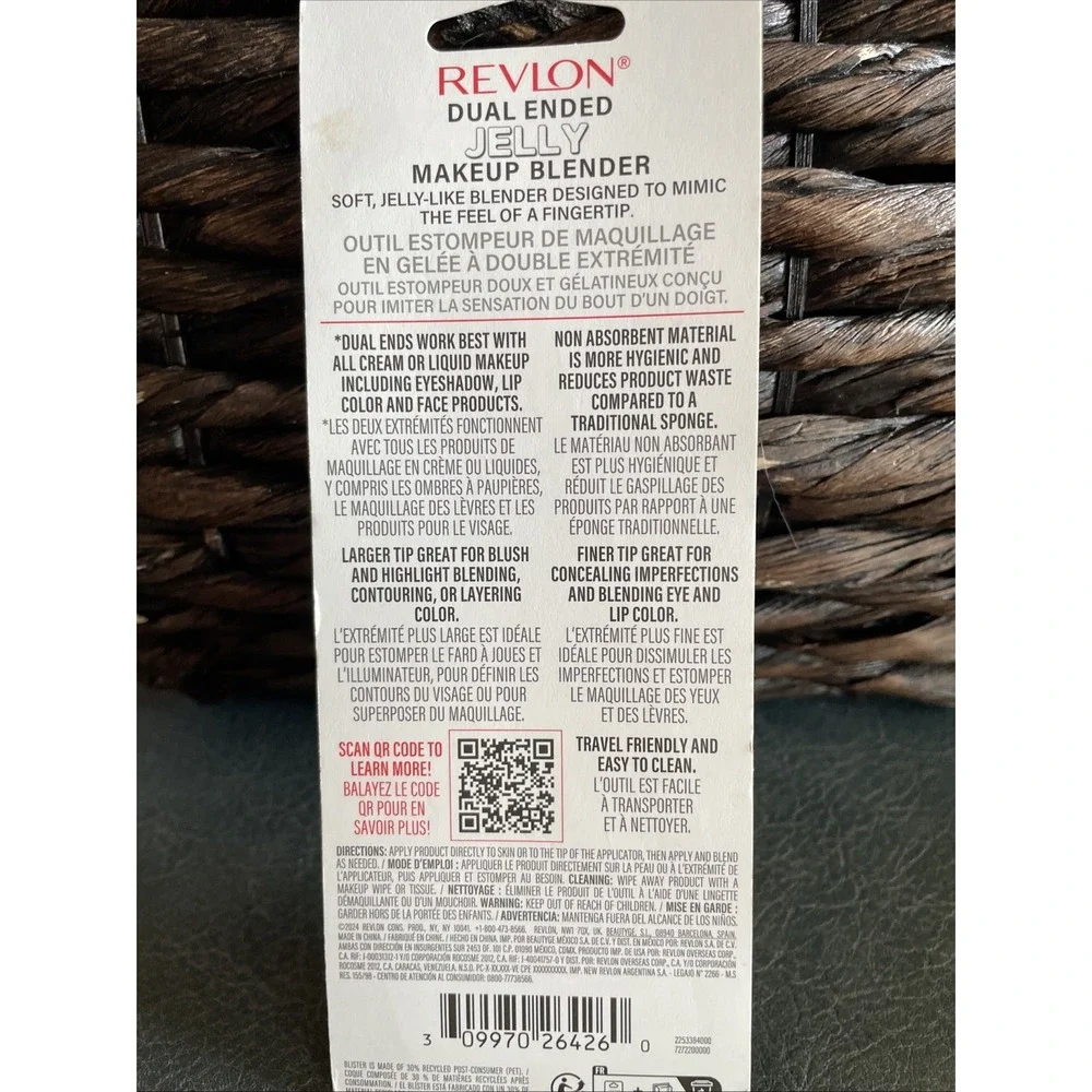 NEW Revlon Dual-Ended Jelly Makeup Blender Tool – Silicone Applicator 26426